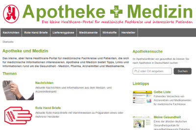 Apotheke und Medizin